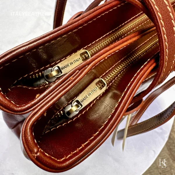 Luxury Italian Handmade Elegant Tote Timeless Florence Quality Genuine Leather Bag for Women