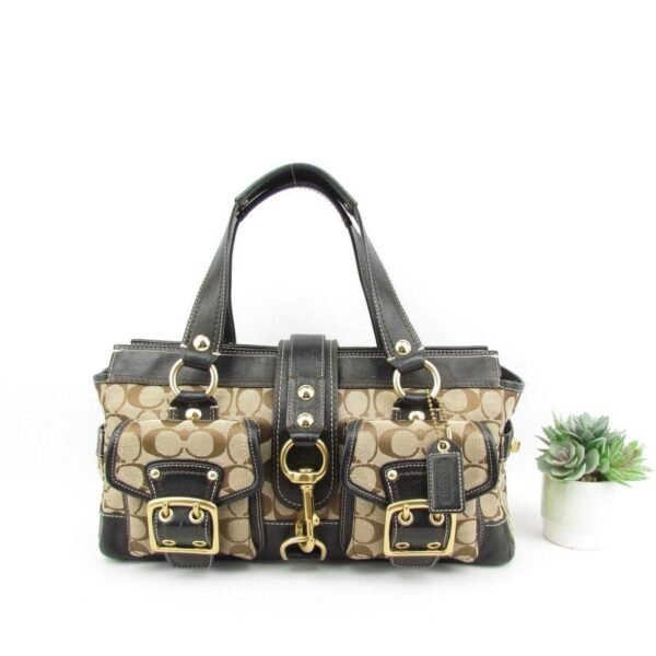 Authentic Coach Legacy Signature Classic Vintage Handbag Luxury Satchel Purse For Women